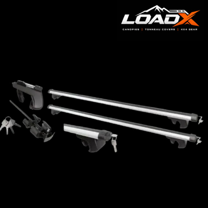 Oval Aluminium Roof Rack with Lock Set – 1350mm