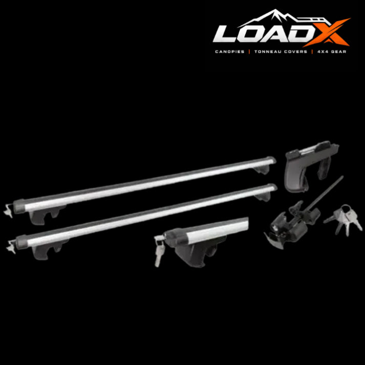Oval Aluminium Roof Rack with Lock Set – 1350mm