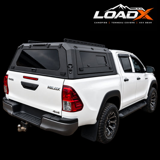 Toyota Hilux 2016+ Steel Glass Side Door Canopy