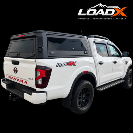 Nissan Navara 2021+ Steel Glass Side Door Canopy