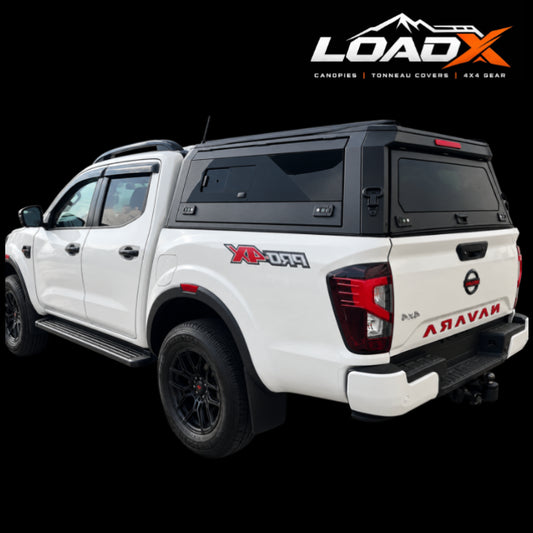 Nissan Navara 2021+ Steel Glass Side Door Canopy